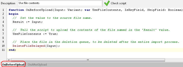 The SQL Data Sets main work area.