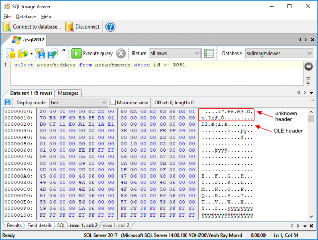 Why is SQL Image Viewer not displaying details of my blobs | Yohz ...