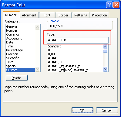 SQL Spreadsheets online help - Define column formats