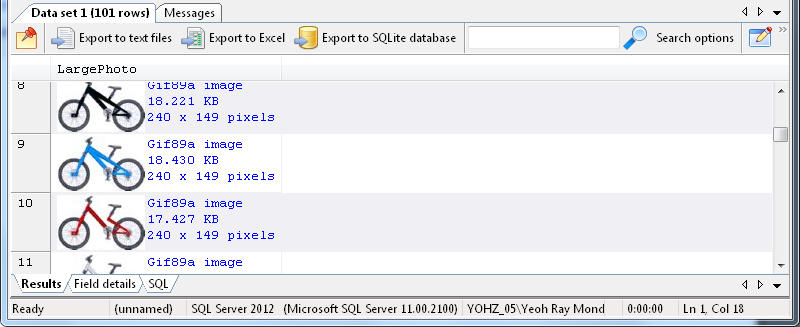 SQL Image Viewer - Viewing Images