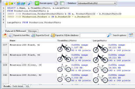 SQL Image Viewer - Viewing Images