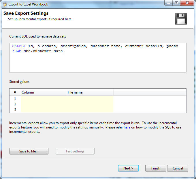 SQL Image Viewer - Exporting Items